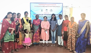 ICAR-CIARI organized a 3 days training programme
under PMFME on “Value added fishery products”

